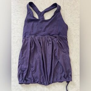Lululemon Purple Layered Bubble Hem Tank Top